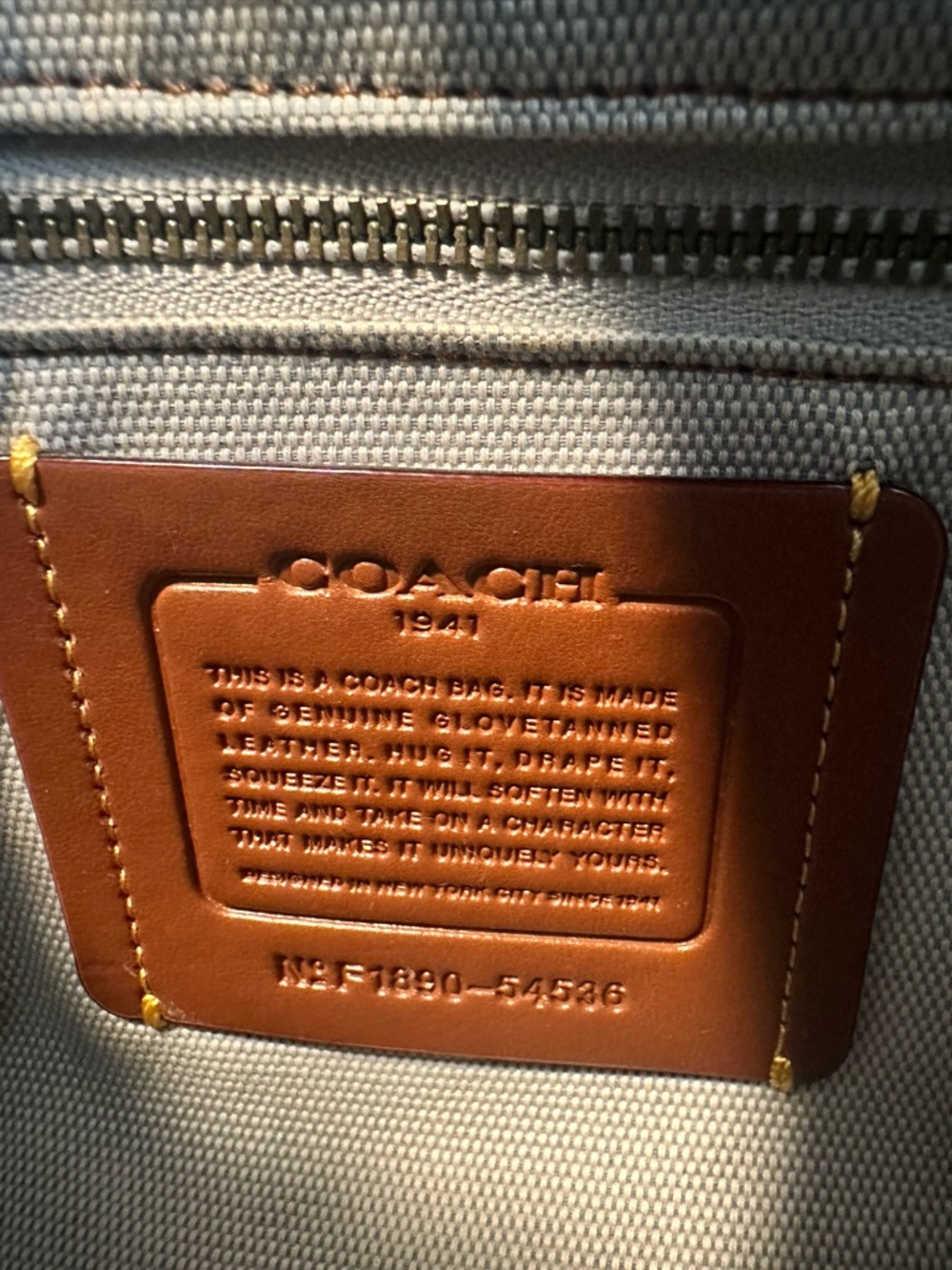 1941 Coach Rogue 25 Bag with Matching Wallet in Sky Blue - Picture 6 of 14